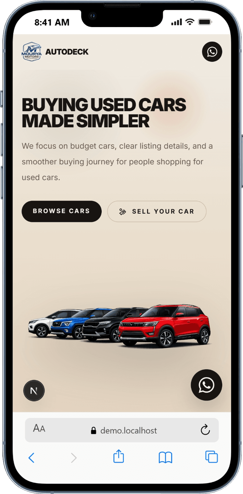 Street iPhone mockup